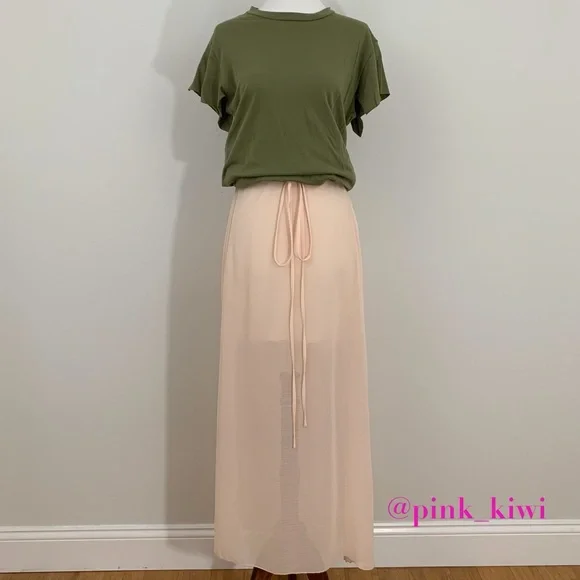 See by Chloé Pleated Georgette Chiffon Maxi Skirt - Picture 2 of 9